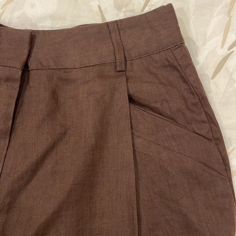 AEXAE High Rise Linen Trouser - Picture 11 of 11